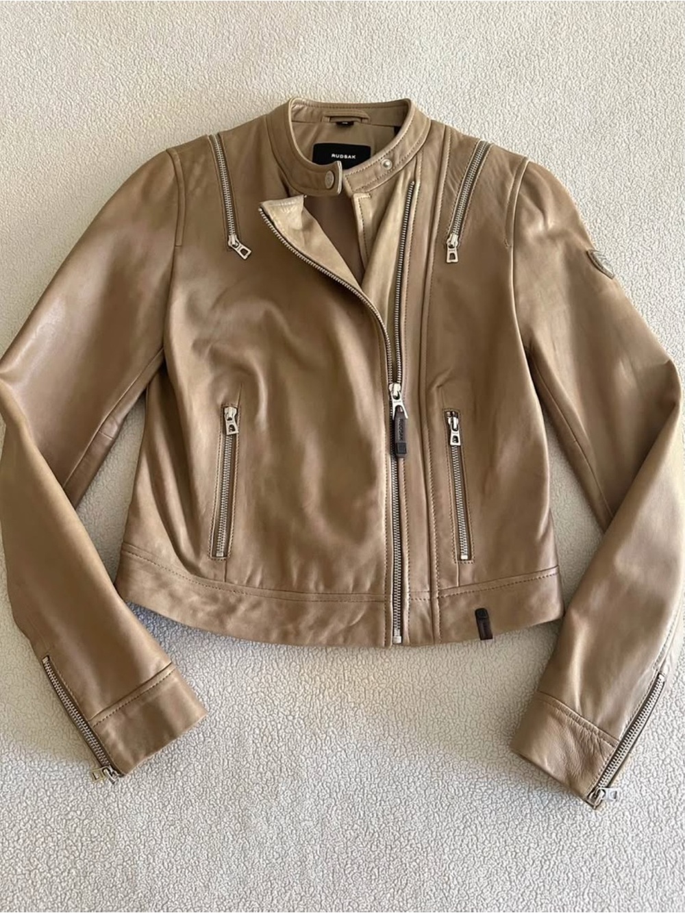 RUDSAK Dove Leather Moto Jacket